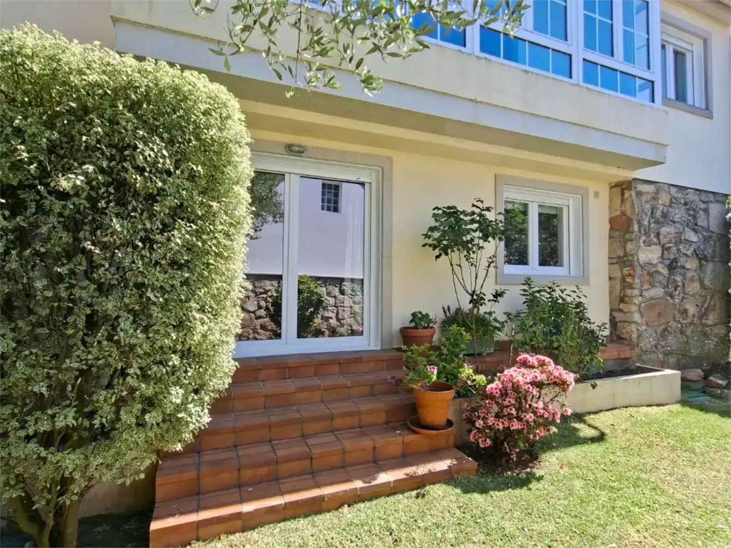 Jardín de Casa o chalet en venta en Nigrán con Balcón