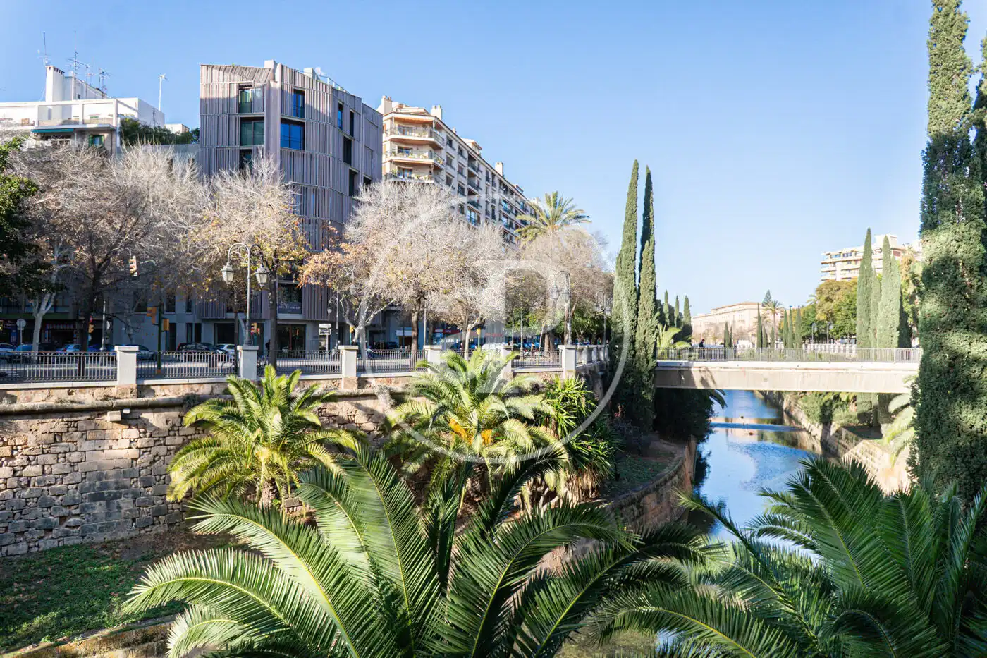 Vista exterior de Pis en venda en  Palma de Mallorca amb Aire condicionat, Calefacció i Jardí privat