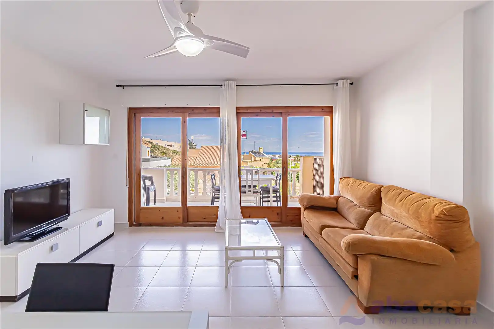 Living room of Flat for sale in Cartagena  with Terrace, Furnished and Oven