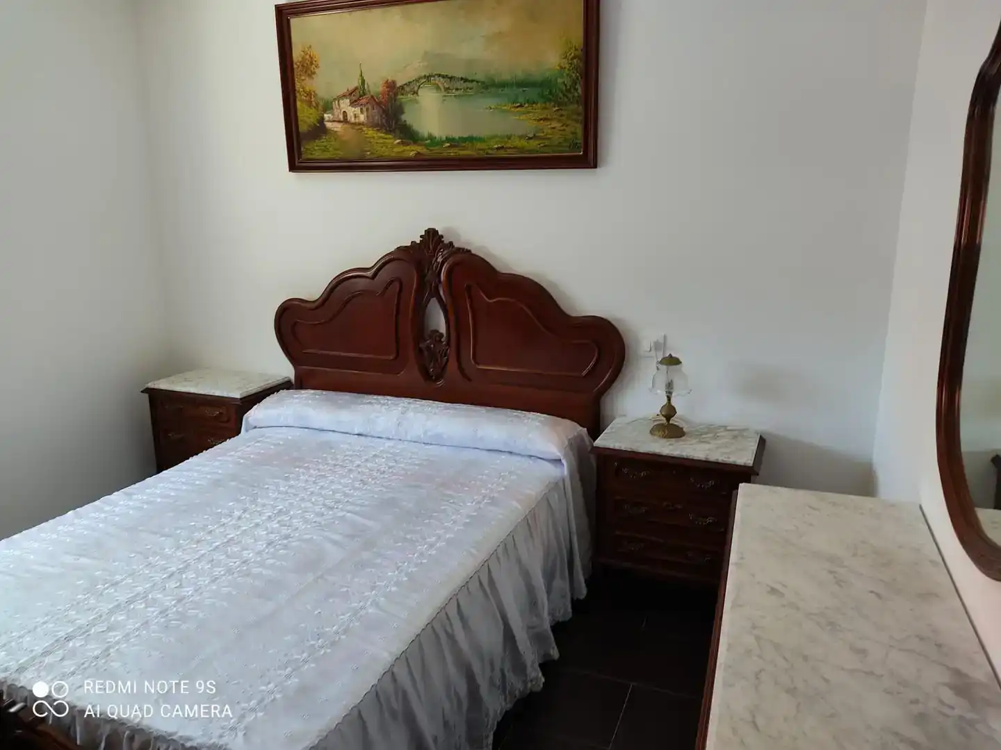 Schlafzimmer von Wohnung zur Miete in Carnota mit Möbliert, Ofen und Waschmaschine