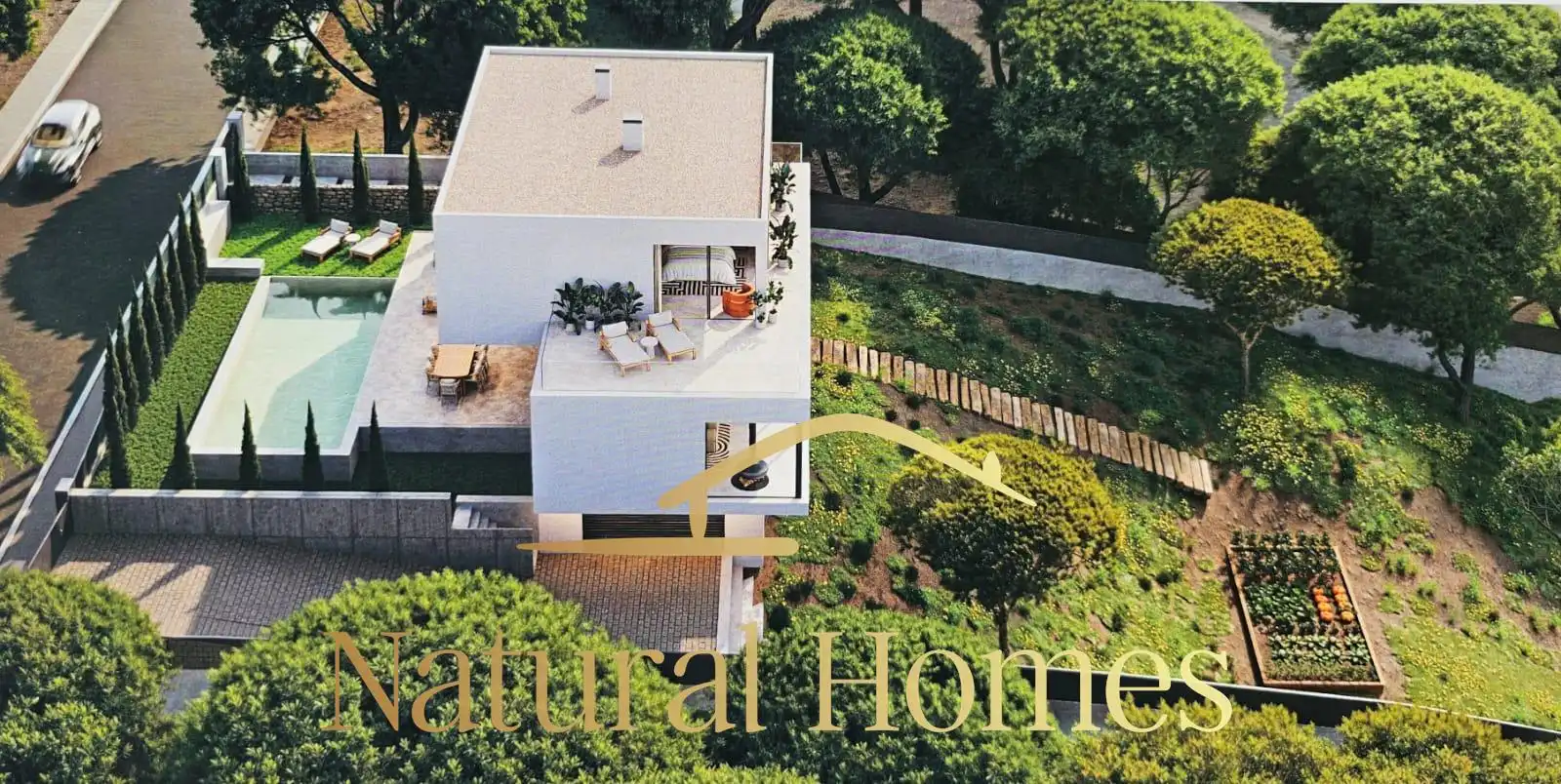 Vista exterior de Casa o xalet en venda en Sant Andreu de Llavaneres amb Aire condicionat, Calefacció i Jardí privat