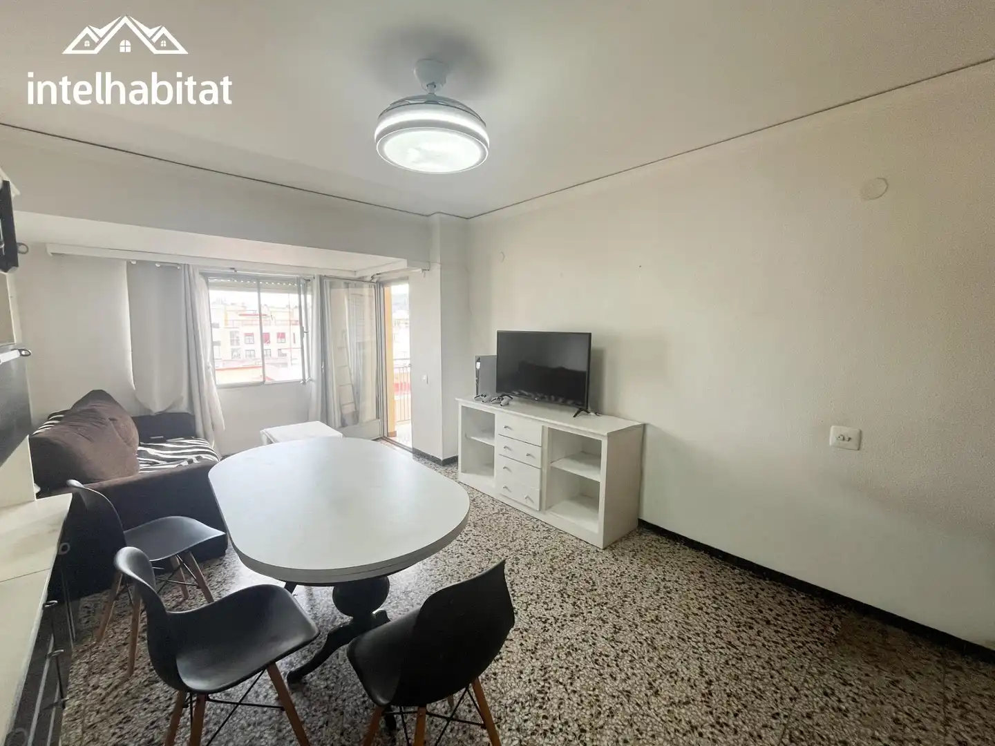 Sala de estar de Piso en venta en Gandia con Terraza, Amueblado y Balcón
