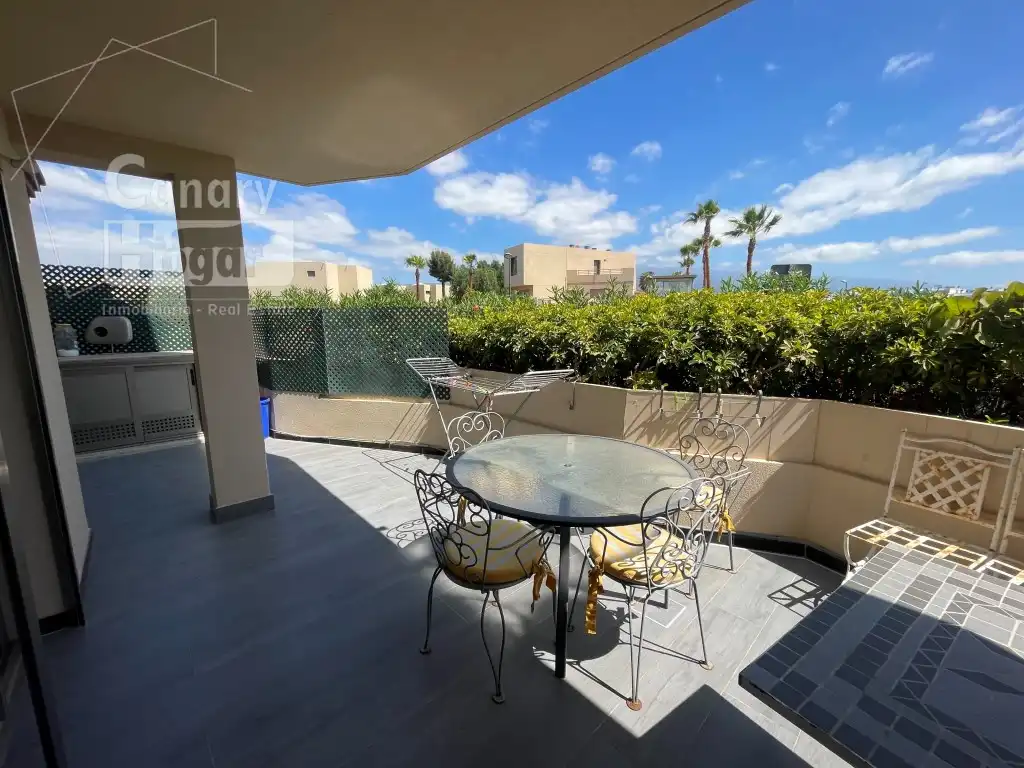 Terraza de Apartamento en venta en Granadilla de Abona con Calefacción, Jardín privado y Amueblado