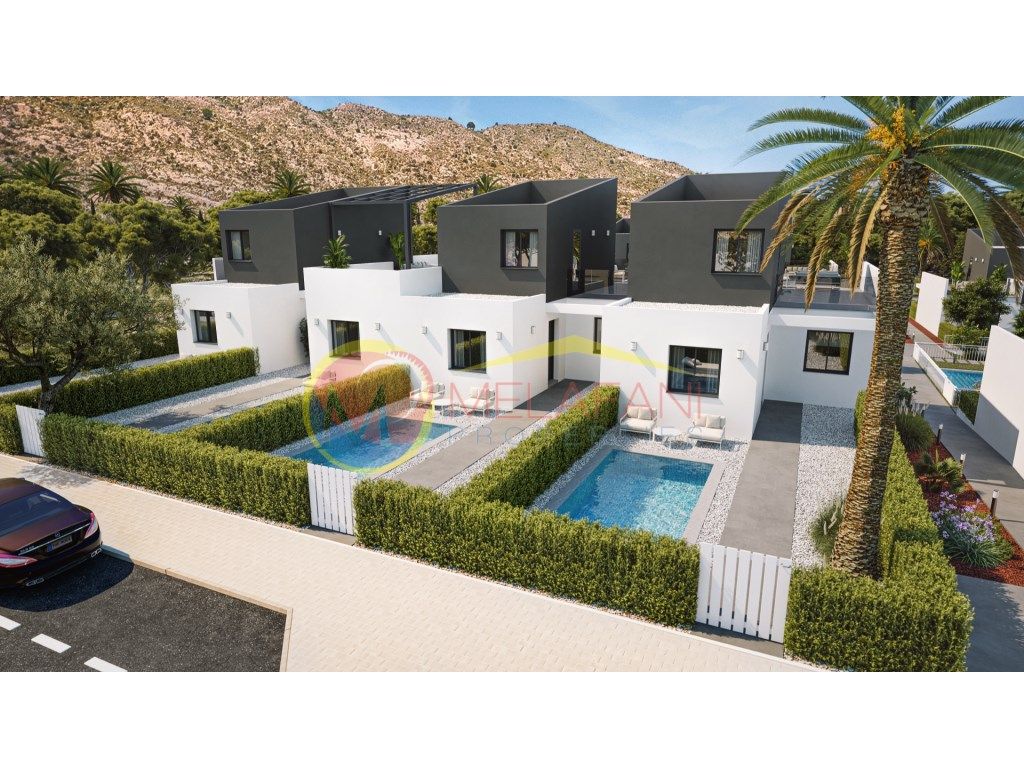 Vista exterior de Casa o xalet en venda en  Murcia Capital amb Aire condicionat, Jardí privat i Piscina comunitària