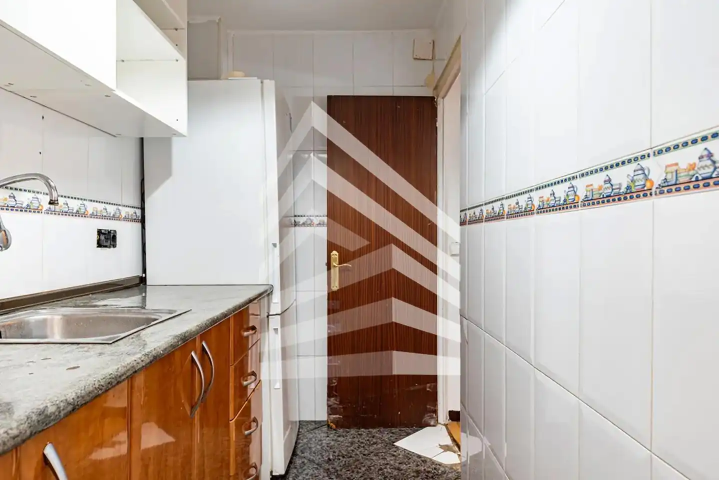Kitchen of Flat for sale in Badalona  with Parquet flooring