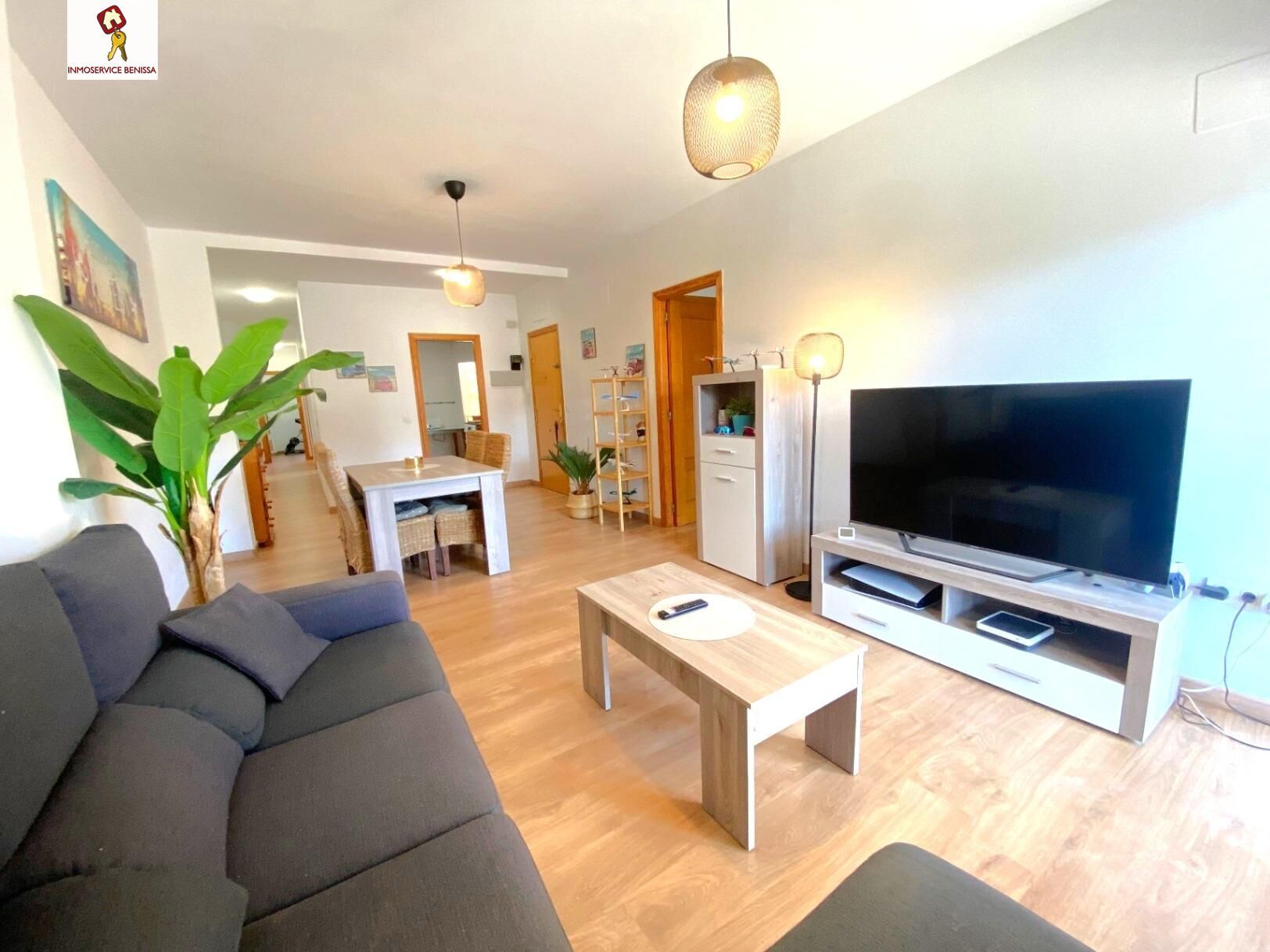 Wohnzimmer von Wohnungen zum verkauf in Xaló mit Klimaanlage, Heizung und Parkett