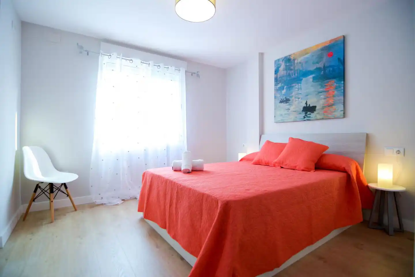 Bedroom of Flat for rent in Terrassa  with Air Conditioner and Furnished