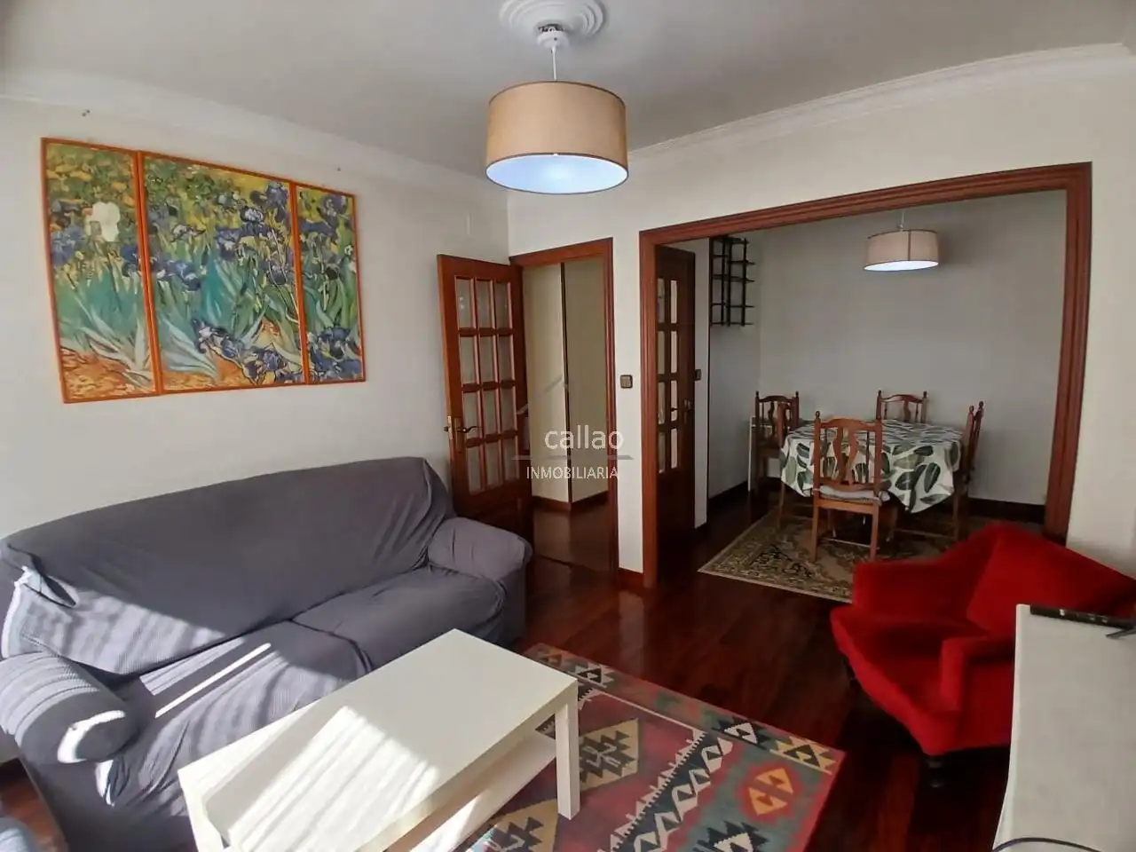 Living room of Flat for rent in Ferrol  with Heating and Furnished