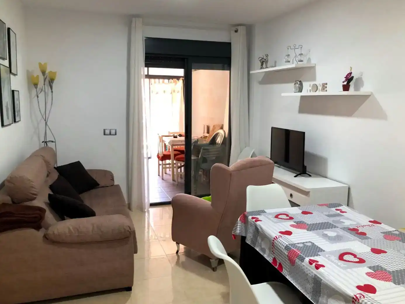 Sala de estar de Piso en venta en Vícar con Piscina