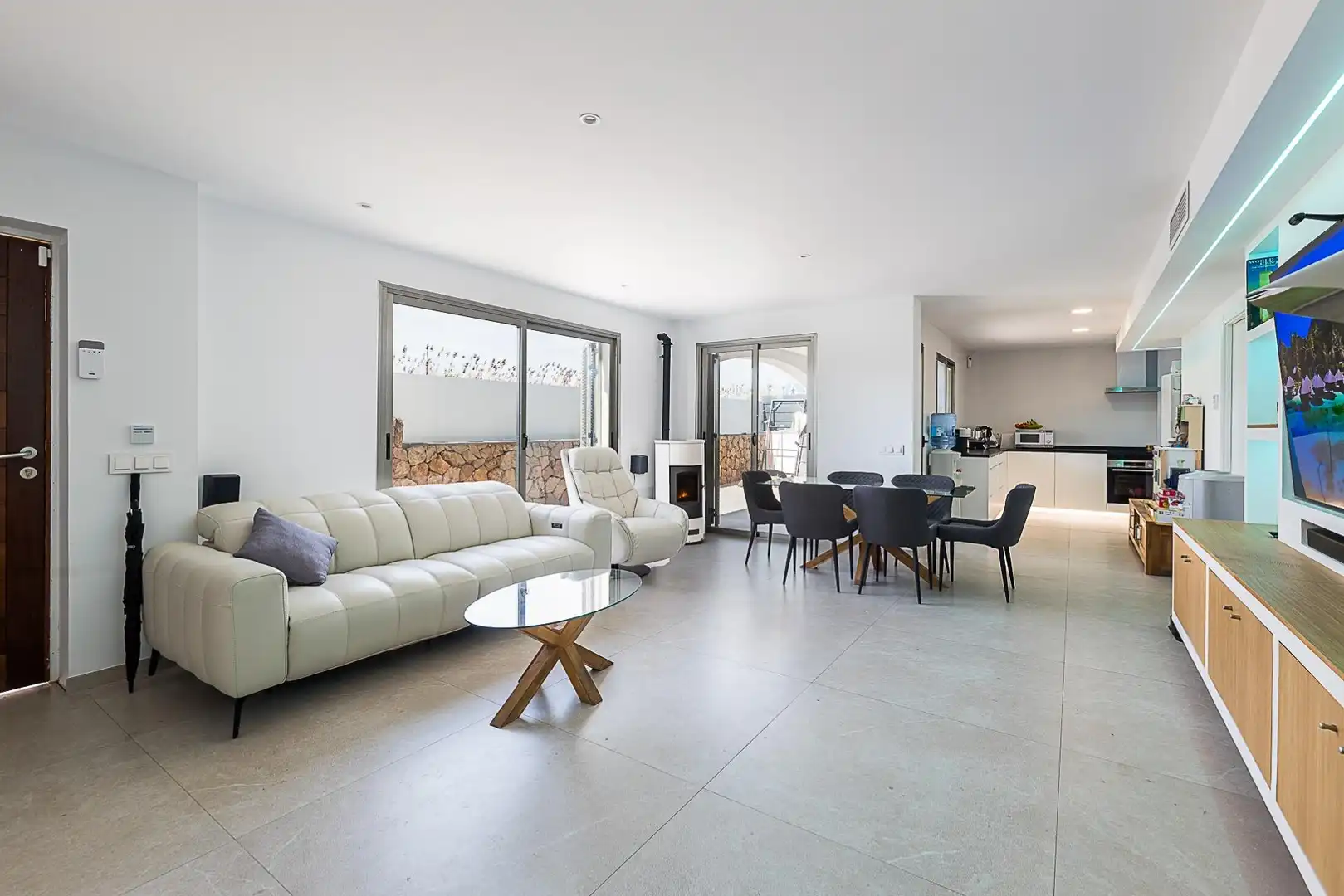 Sala d'estar de Planta baixa en venda en  Palma de Mallorca amb Aire condicionat, Terrassa i Piscina