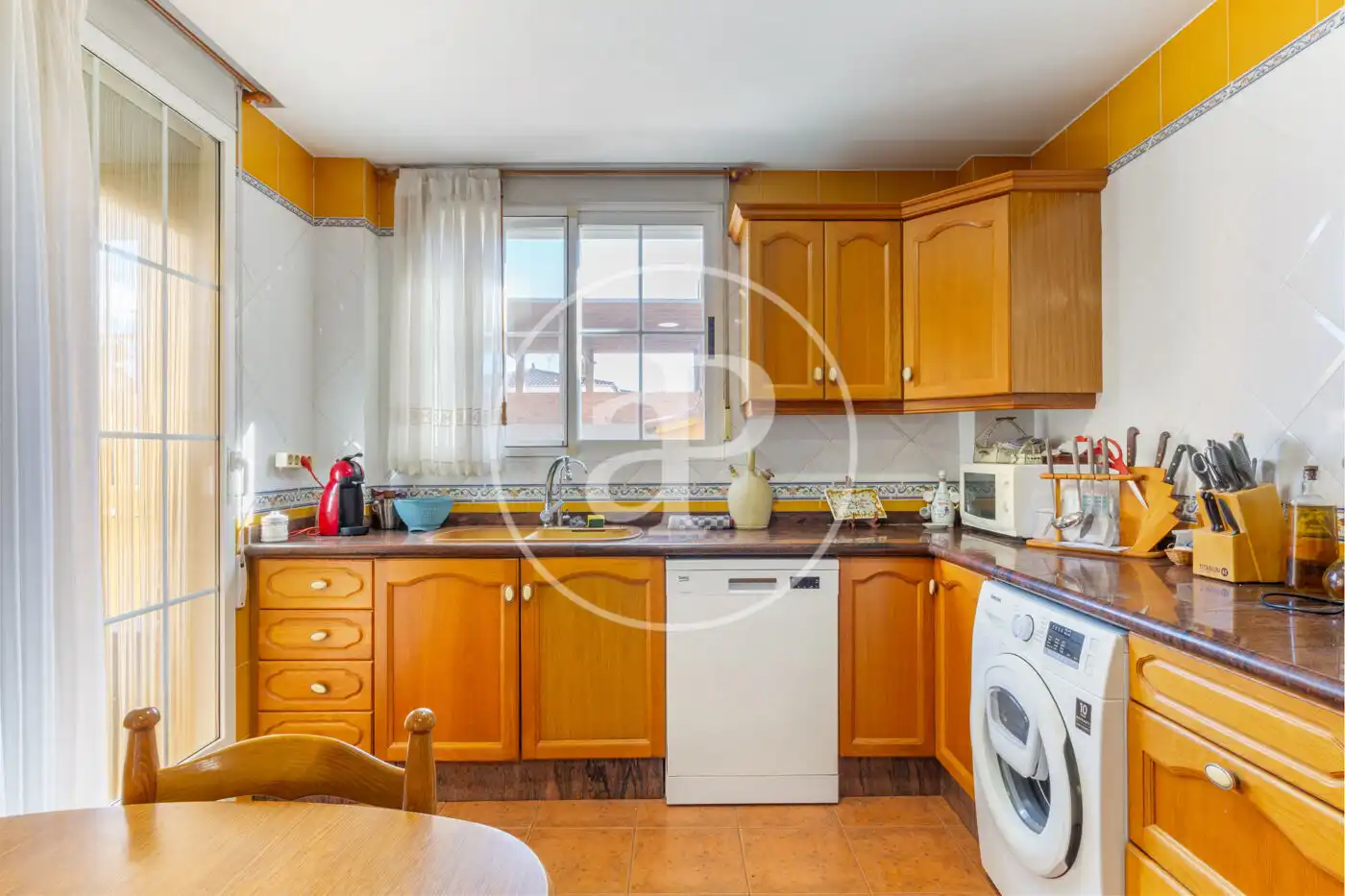 Cocina de Casa adosada en venta en Burriana / Borriana con Calefacción, Jardín privado y Terraza