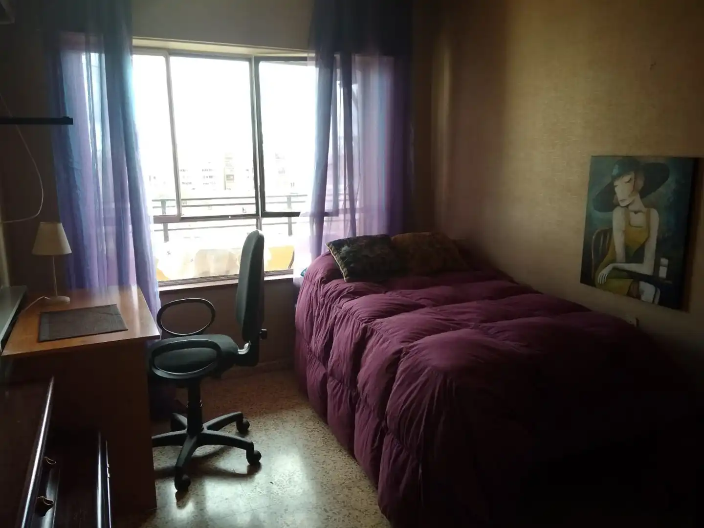 Schlafzimmer von Wohnung zur Miete in Cáceres mit Klimaanlage, Heizung und Parkett