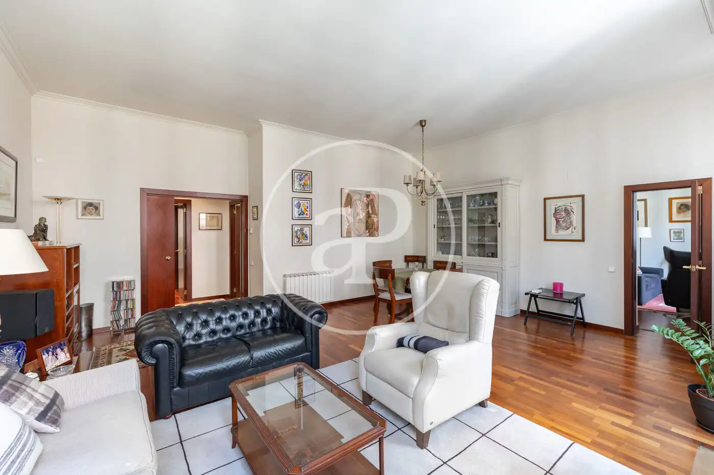 Sala de estar de Piso en venta en Barcelona con Calefacción y Terraza
