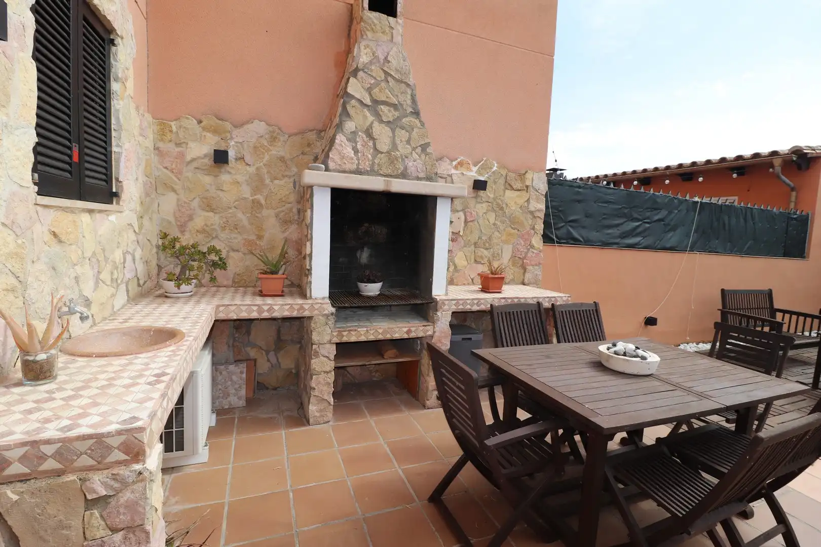 Terraza de Casa adosada de alquiler en Llucmajor con Aire acondicionado, Jardín privado y Terraza