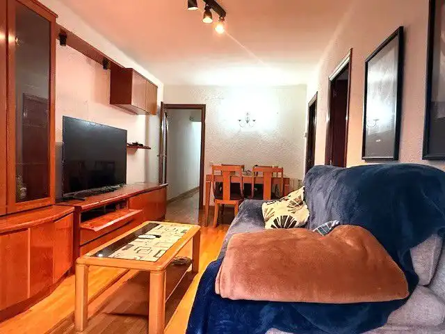 Sala de estar de Piso en venta en Sant Boi de Llobregat con Aire acondicionado, Calefacción y Parquet
