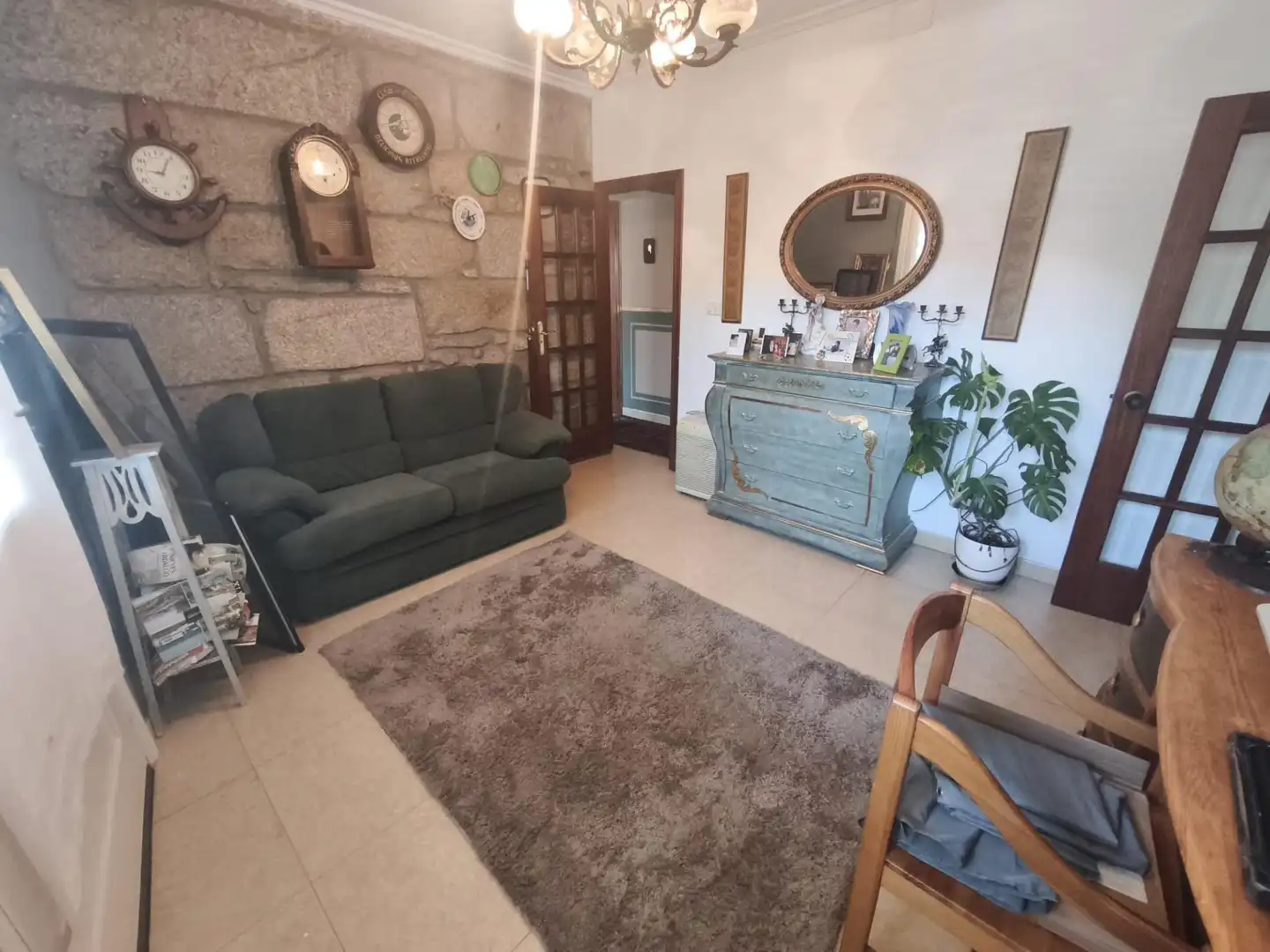 Sala de estar de Casa adosada en venta en O Carballiño   con Calefacción, Terraza y Piscina