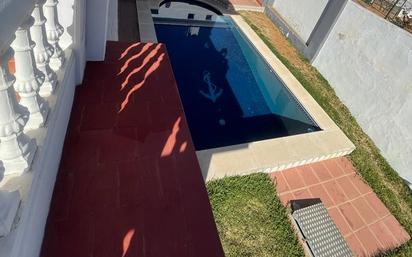 Swimming pool of House or chalet for sale in Málaga Capital  with Air Conditioner, Terrace and Swimming Pool