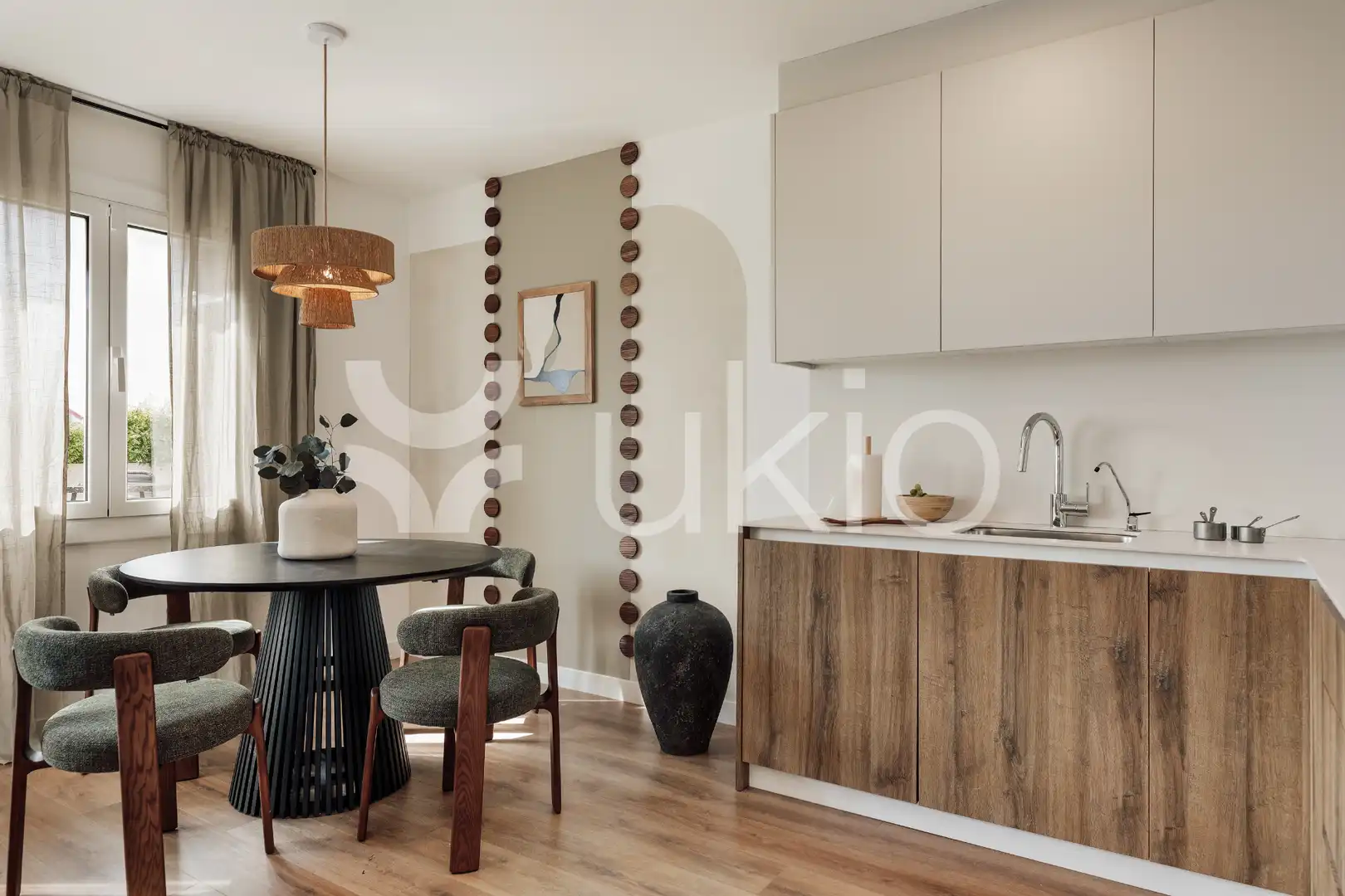 Cuina de Apartament de lloguer en Barcelona amb Aire condicionat, Calefacció i Terrassa