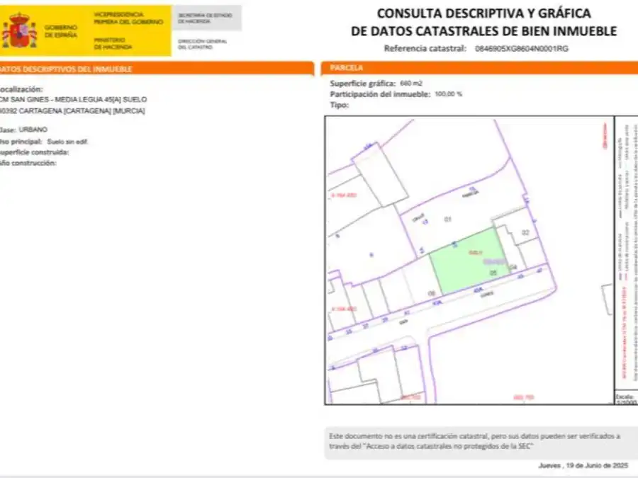 Land for sale in Cartagena