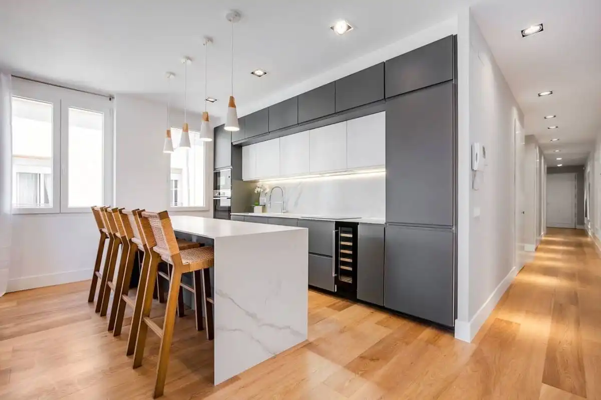 Cocina de Piso de alquiler en Madrid con Aire acondicionado, Calefacción y Terraza