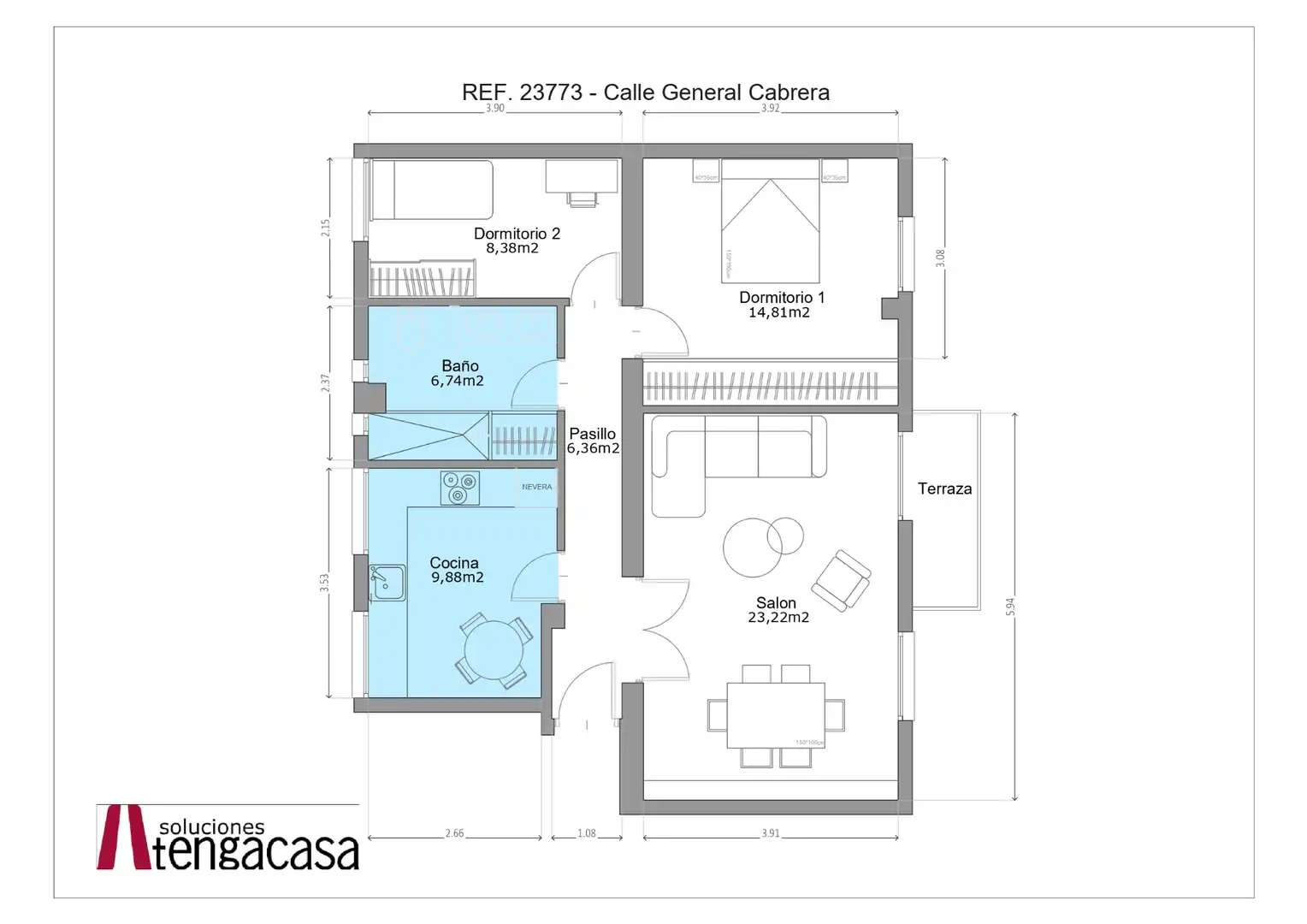 Piso en venta en Madrid con Calefacción, Parquet y Terraza