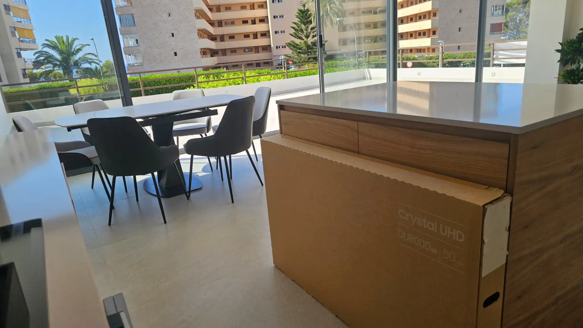 Terrasse von Wohnungen zum Verkauf in Calvià mit Klimaanlage, Heizung und Privatgarten