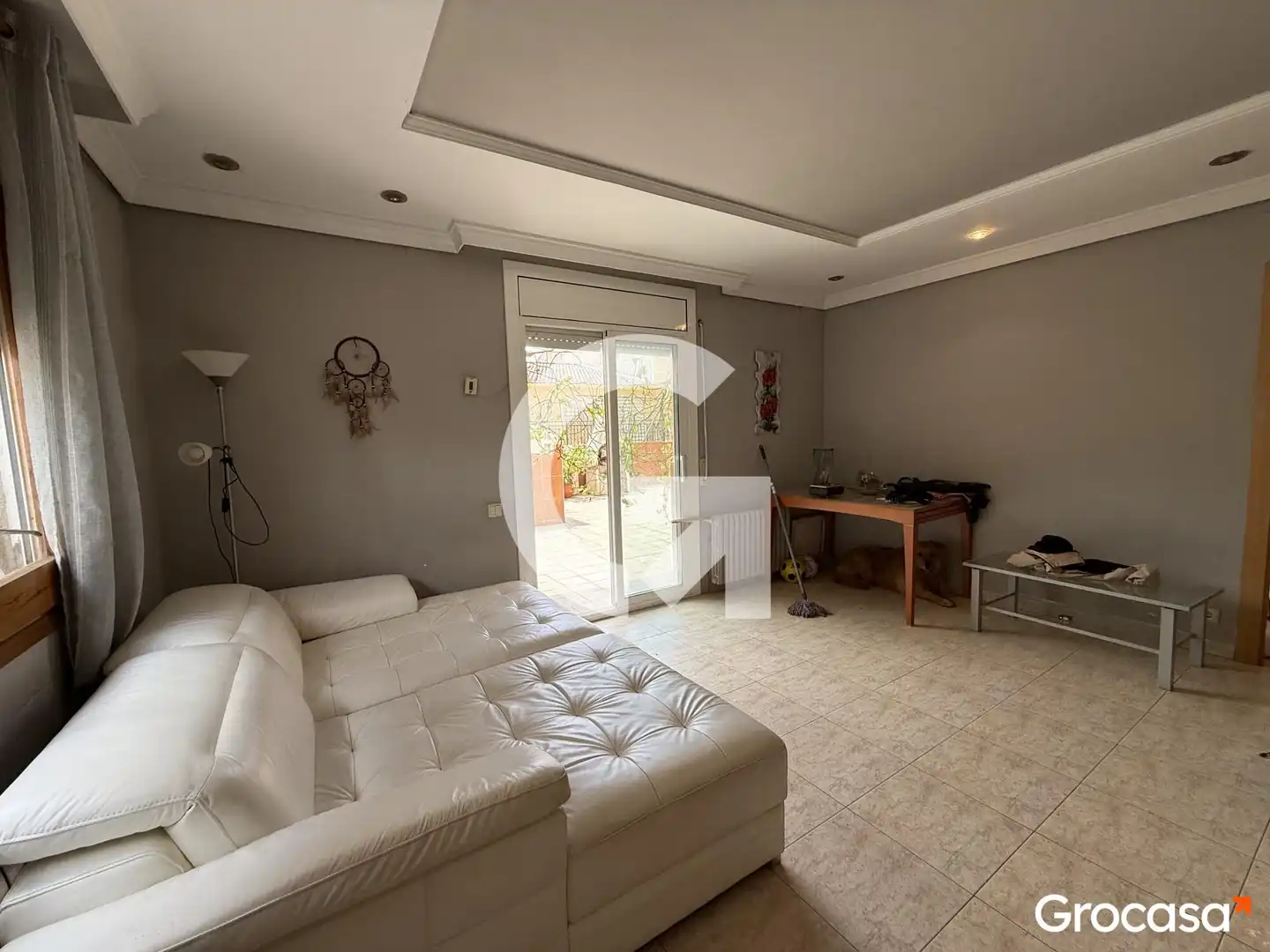 Sala de estar de Piso en venta en Les Franqueses del Vallès con Calefacción, Jardín privado y Terraza