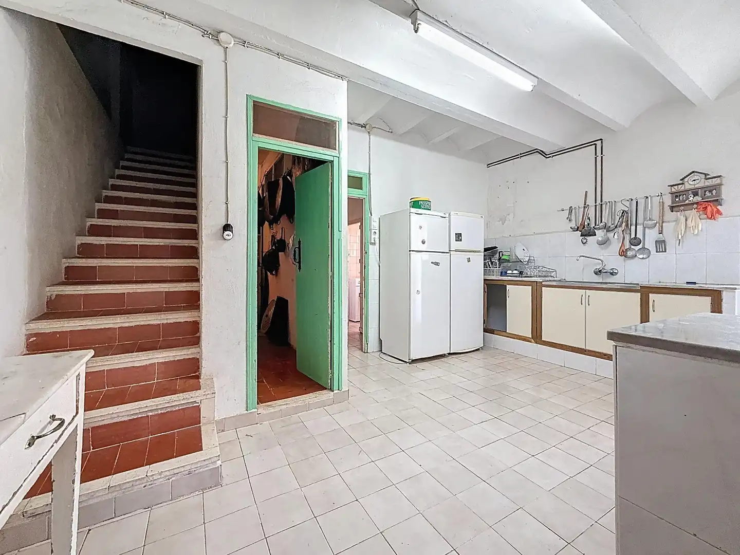 Cocina de Finca rústica en venta en Castalla con Jardín privado, Terraza y Piscina