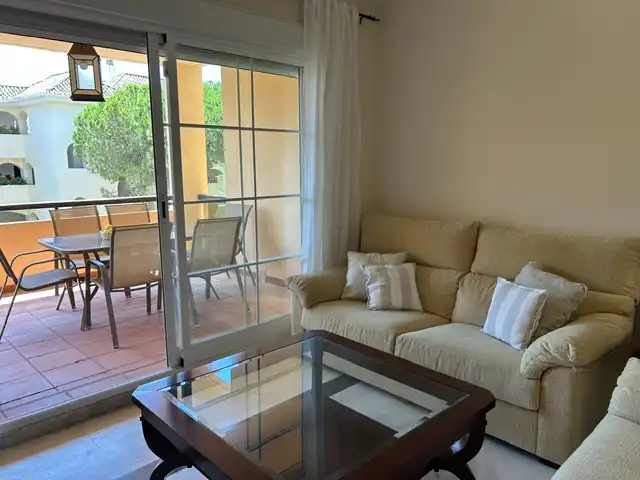 Living room of Flat for rent in Marbella  with Air Conditioner, Heating and Terrace