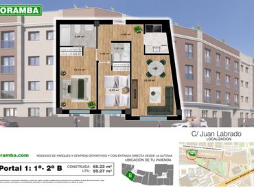 Apartament d'obra nova amb piscina en venda a Calle Juan Labrado 35
