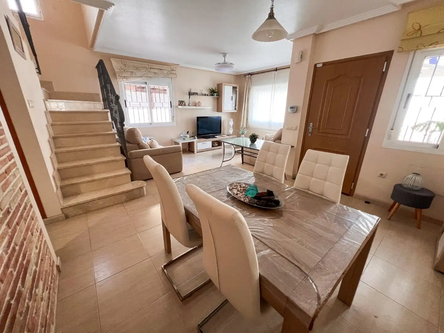 Sala de estar de Casa adosada en venta en Pilar de la Horadada con Aire acondicionado, Calefacción y Terraza