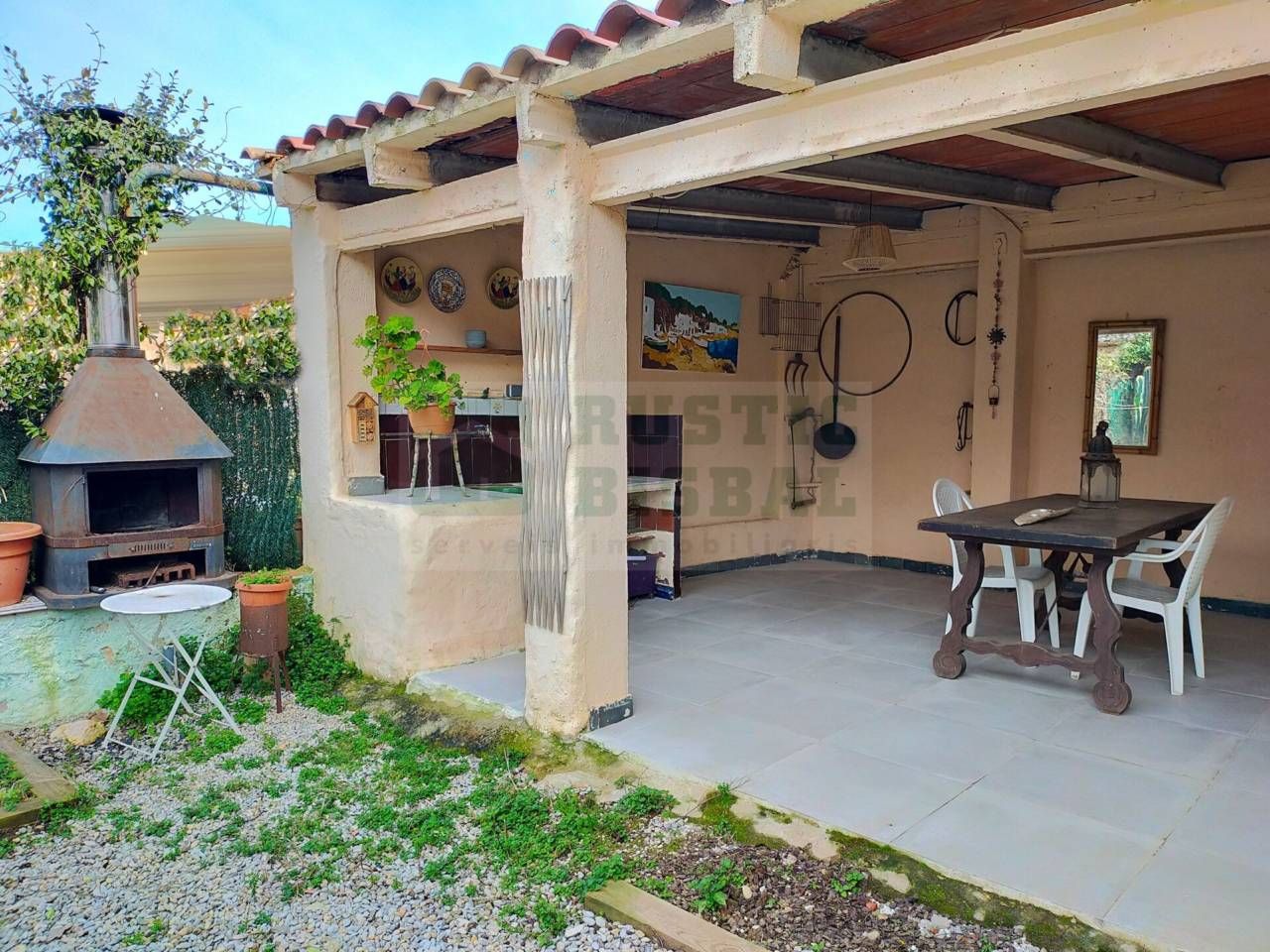 Terrasse von Country house zum verkauf in La Bisbal d'Empordà mit Klimaanlage, Heizung und Privatgarten