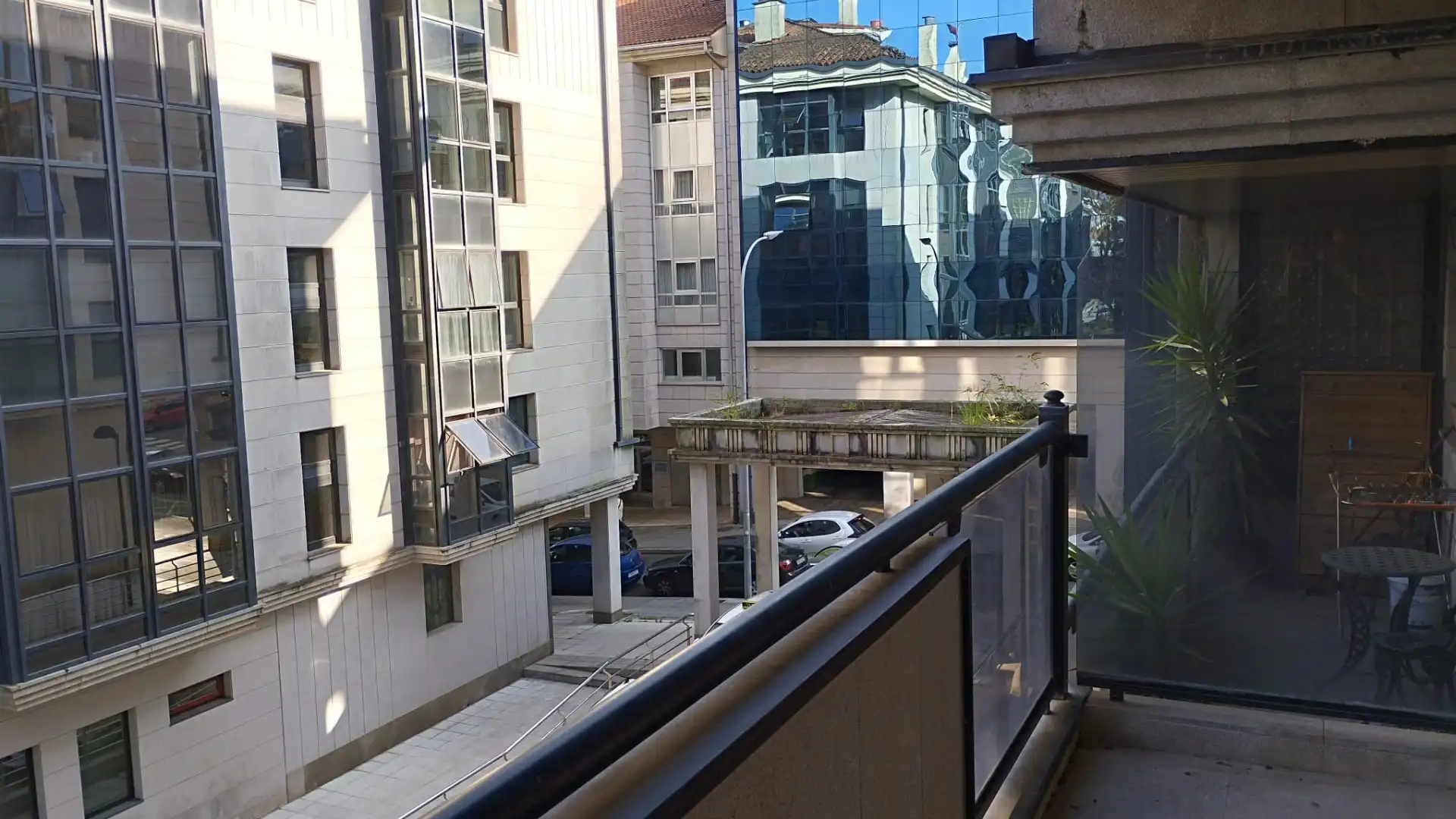 Terraza de Piso de alquiler en Santiago de Compostela  con Calefacción, Trastero y Horno