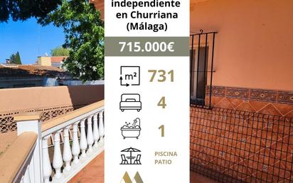 Exterior view of House or chalet for sale in Málaga Capital  with Private garden, Terrace and Swimming Pool