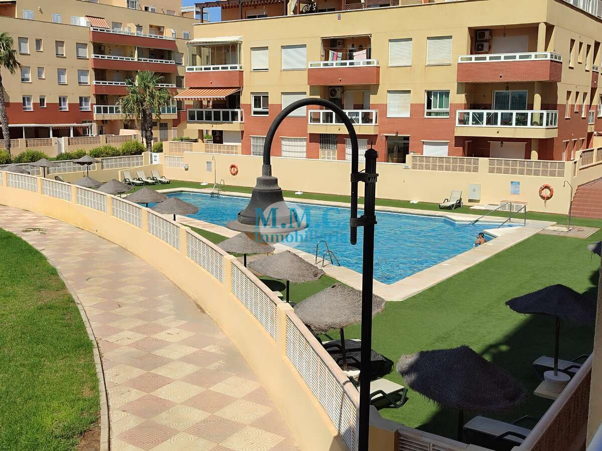 Piscina de Pis de lloguer en  Almería Capital amb Aire condicionat, Terrassa i Moblat