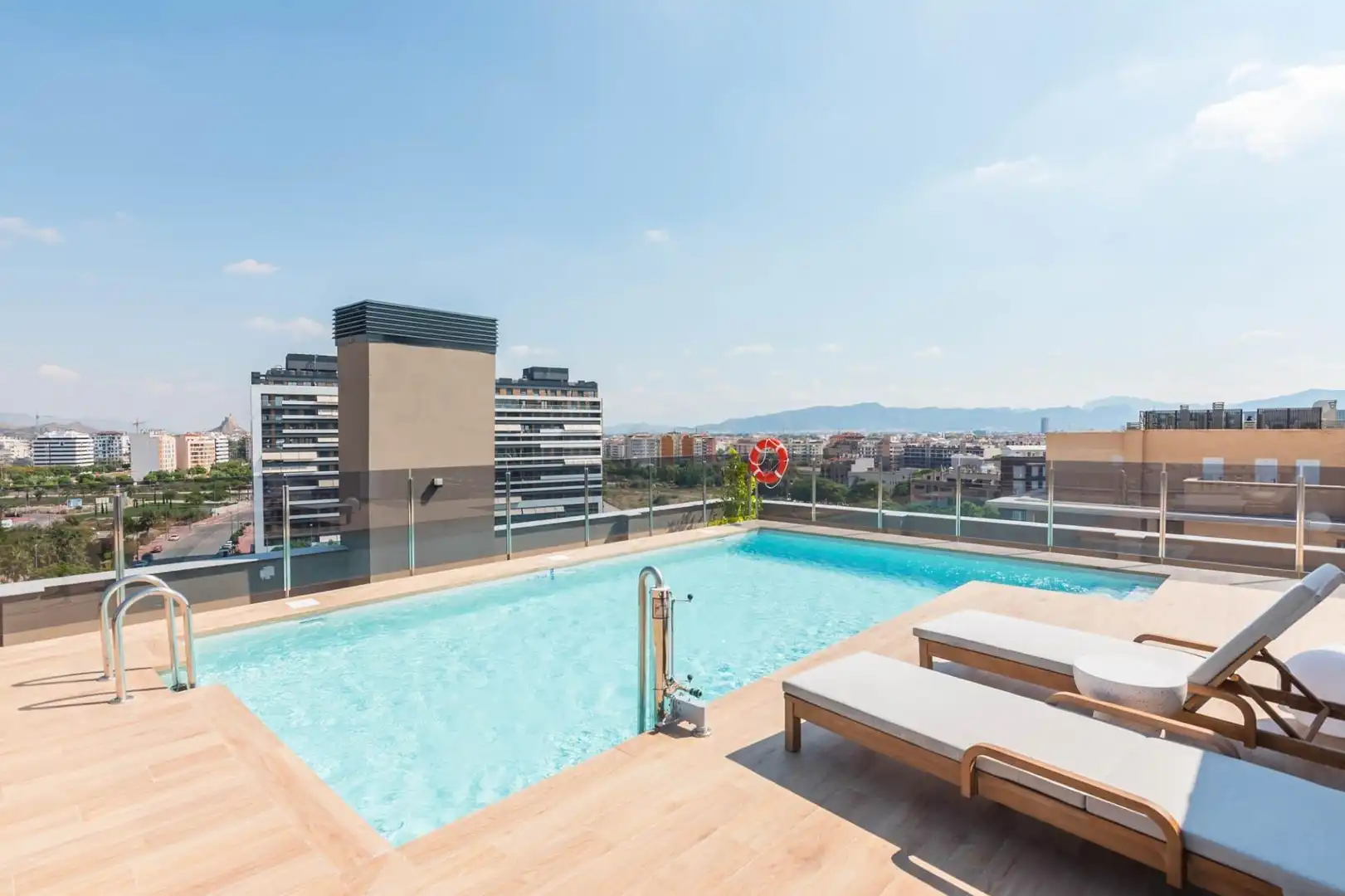 Swimming pool of Flat for sale in Murcia  with Air Conditioner, Heating and Private garden