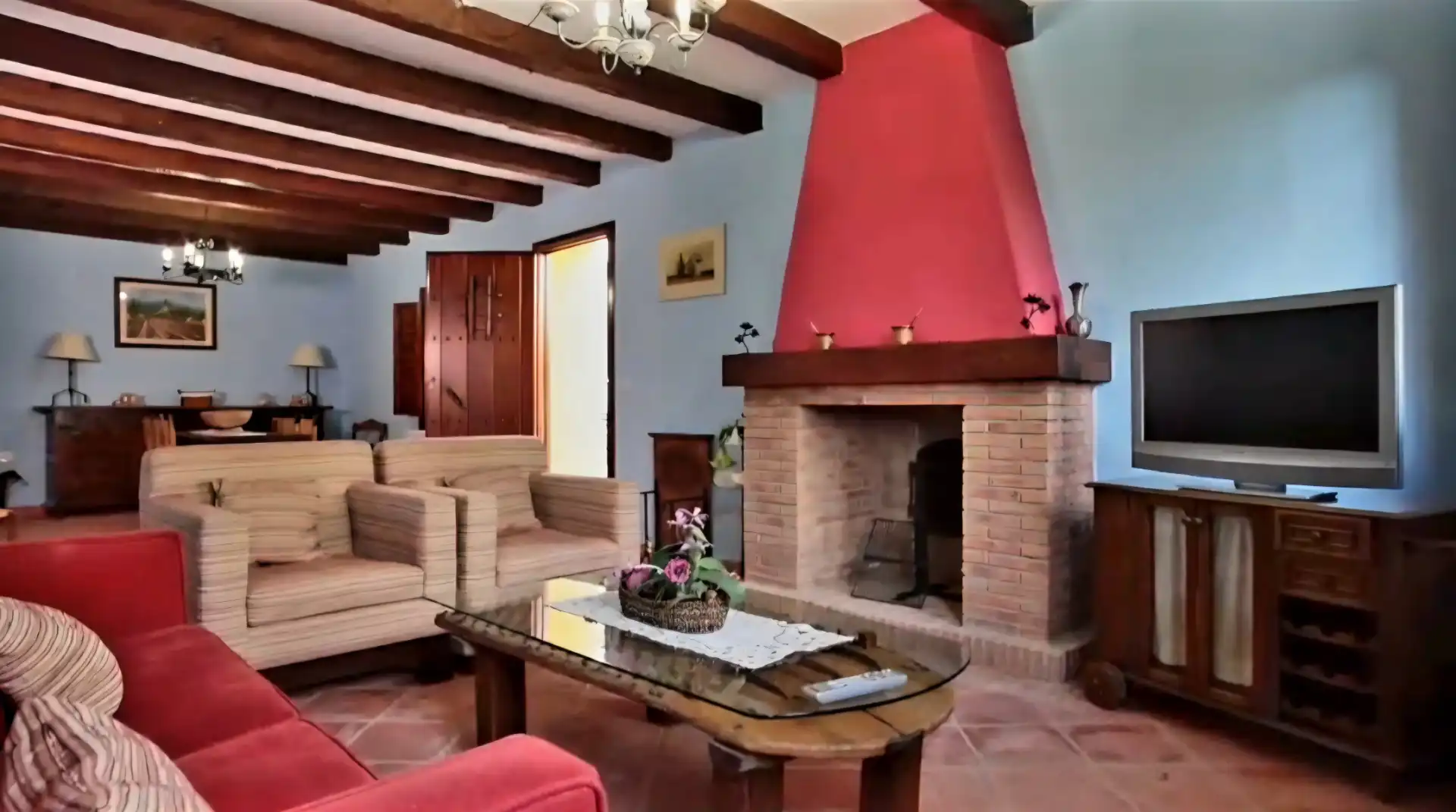 Wohnzimmer von Country house zum Verkauf in Vélez-Blanco mit Klimaanlage, Heizung und Privatgarten