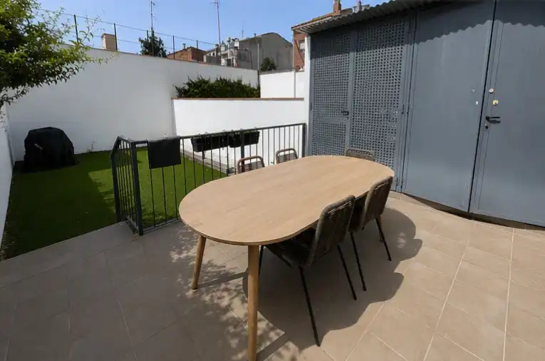 Terrasse von Erdgeschoss zum Verkauf in Granollers mit Klimaanlage, Heizung und Privatgarten