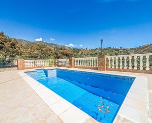 Swimming pool of Country house to rent in Frigiliana  with Air Conditioner and Swimming Pool