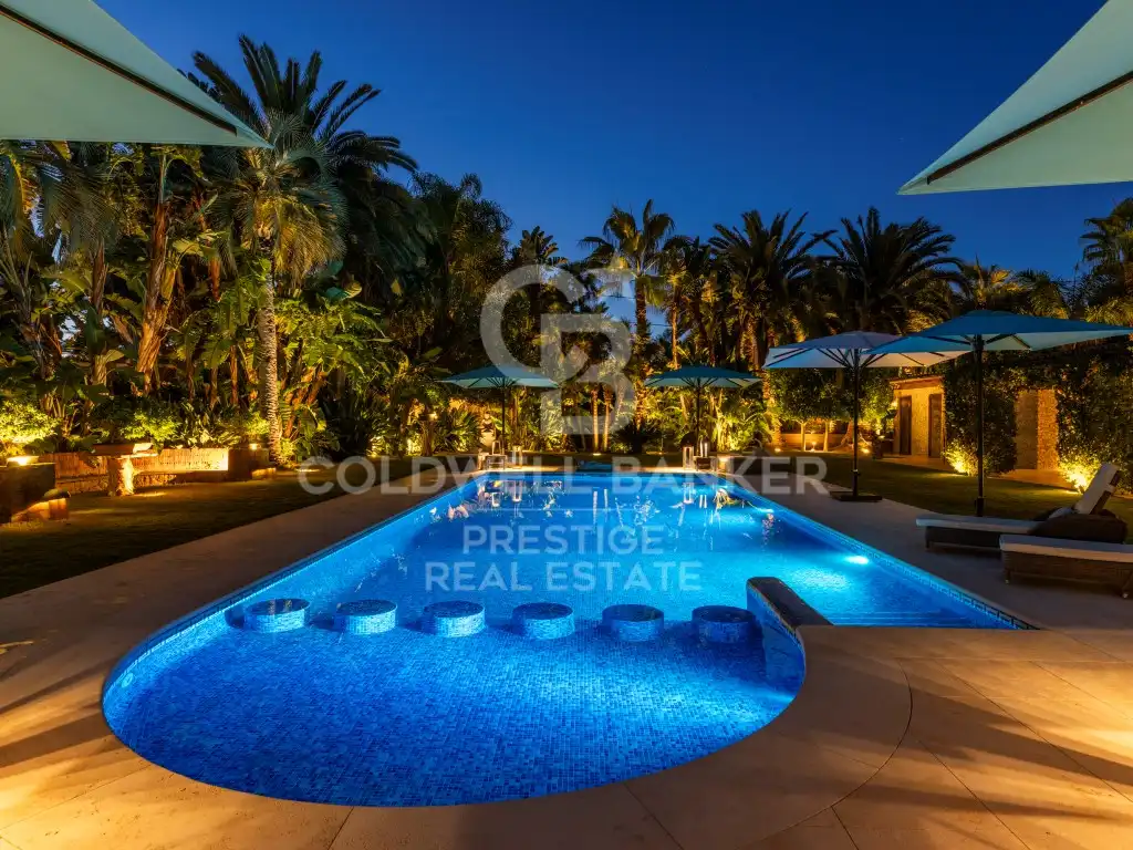 Vista exterior de Casa o chalet en venta en Sitges con Aire acondicionado, Jardín privado y Terraza