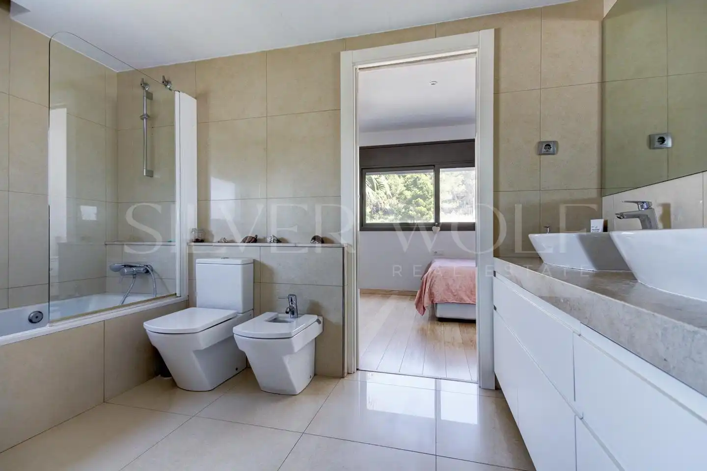 Bathroom of Houses for sale in Sant Pere de Ribes  with Air Conditioner, Private garden and Storage room