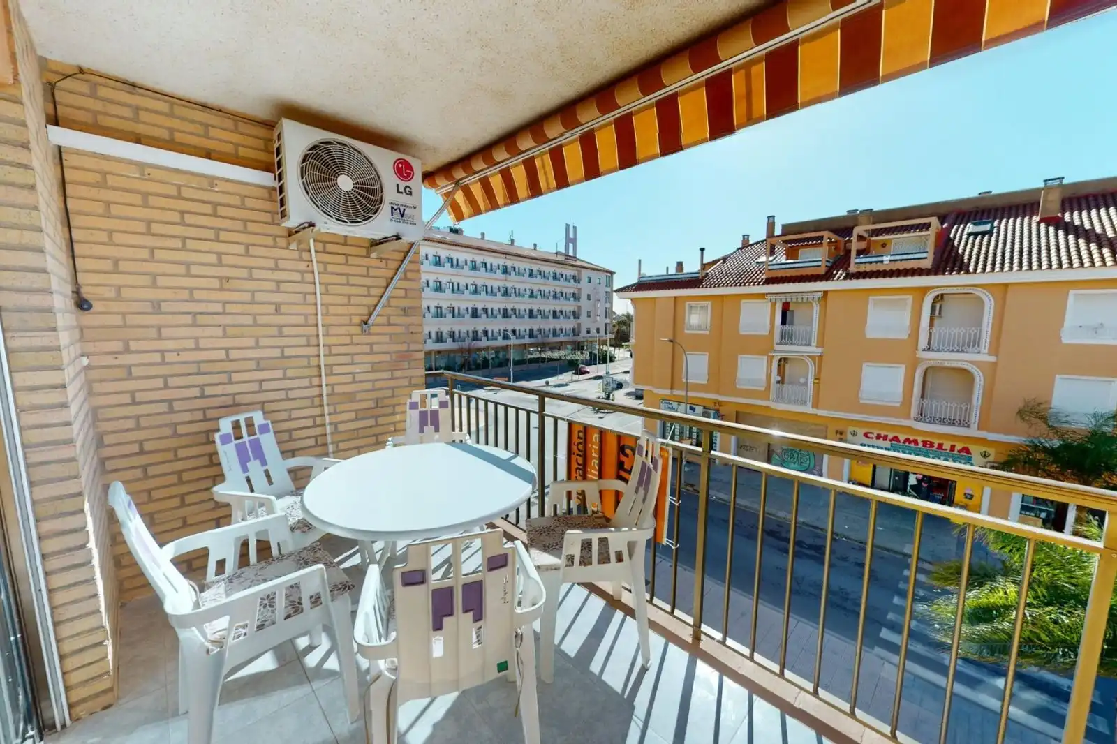 Terrasse von Wohnungen zur Miete in Los Alcázares mit Klimaanlage, Heizung und Terrasse