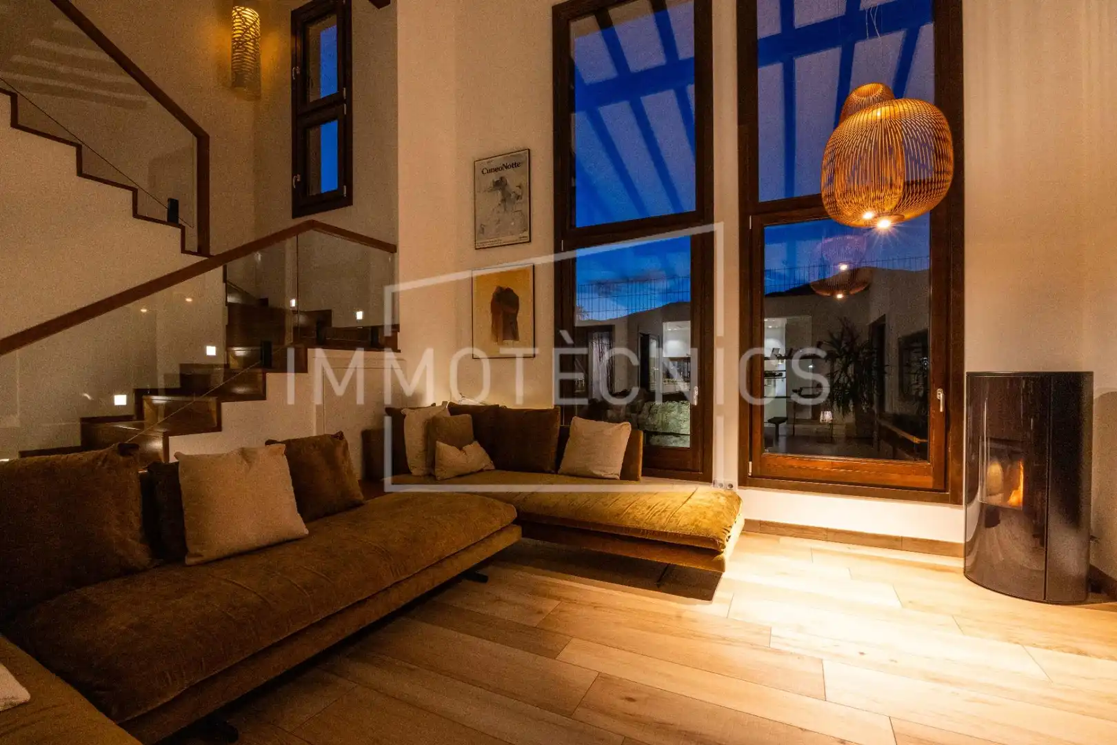 Sala d'estar de Casa o xalet en venda en Sant Esteve de Palautordera amb Aire condicionat, Jardí privat i Piscina