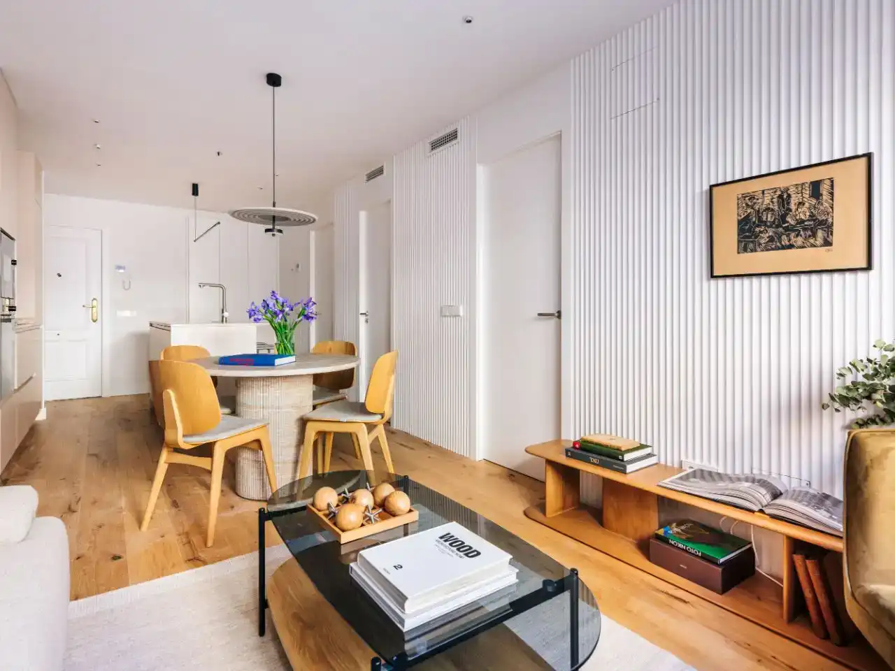 Sala de estar de Piso en venta en  Madrid Capital con Aire acondicionado