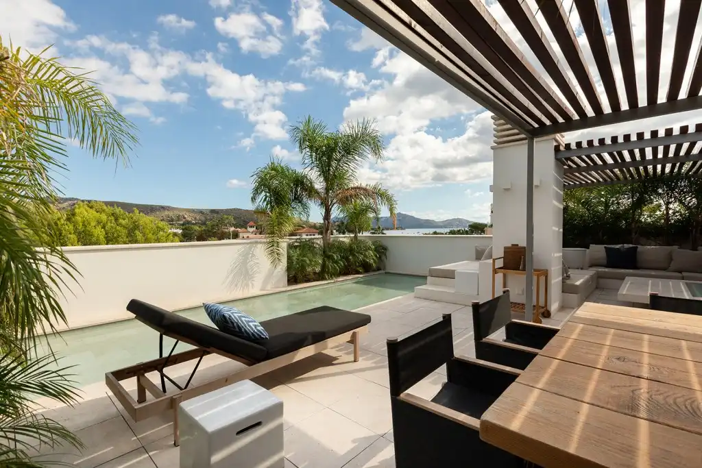 Terrasse von Dachboden zum Verkauf in Pollença mit Klimaanlage, Heizung und Terrasse