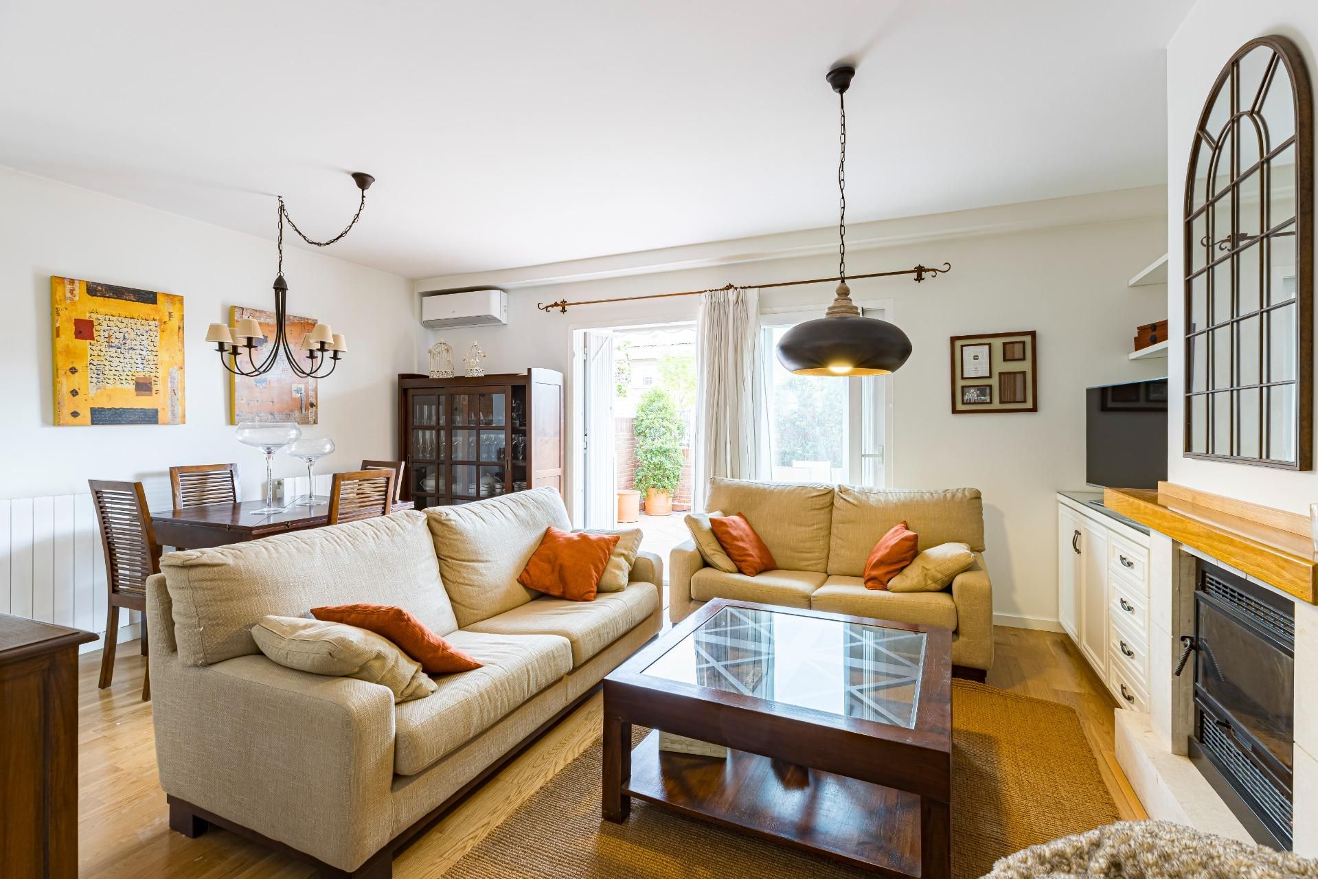 Living room of Single-family semi-detached to rent in  Murcia Capital  with Air Conditioner, Heating and Private garden