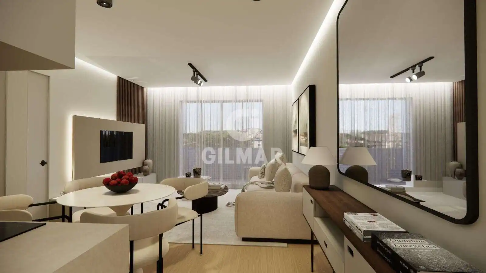 Sala de estar de Apartamento en venta en  Madrid Capital con Calefacción y Balcón