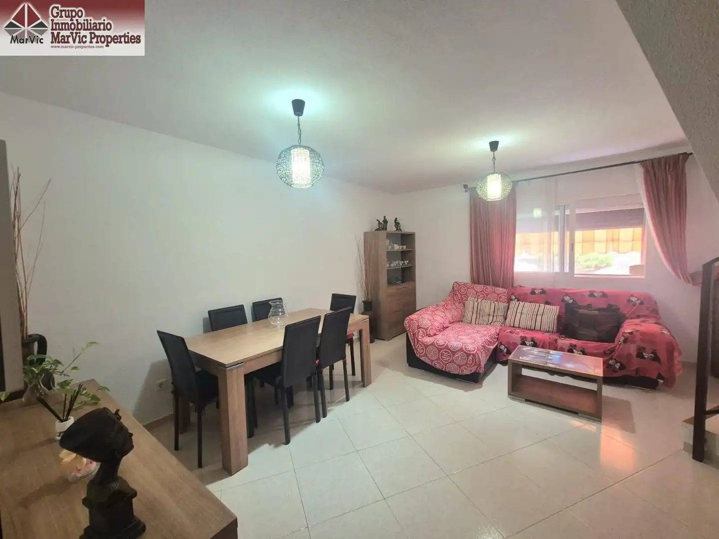 Wohnzimmer von Dachboden zum Verkauf in Villajoyosa / La Vila Joiosa mit Klimaanlage, Terrasse und Balkon