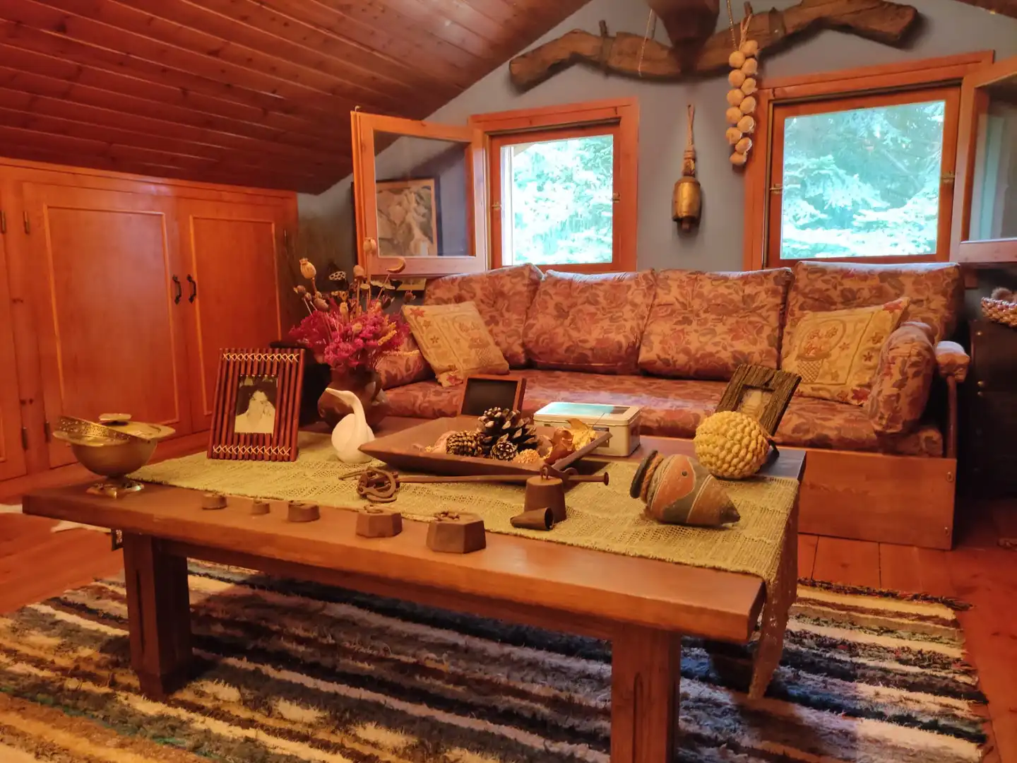 Living room of Country homes for sale in Ribes de Freser  with Heating, Private garden and Parquet flooring