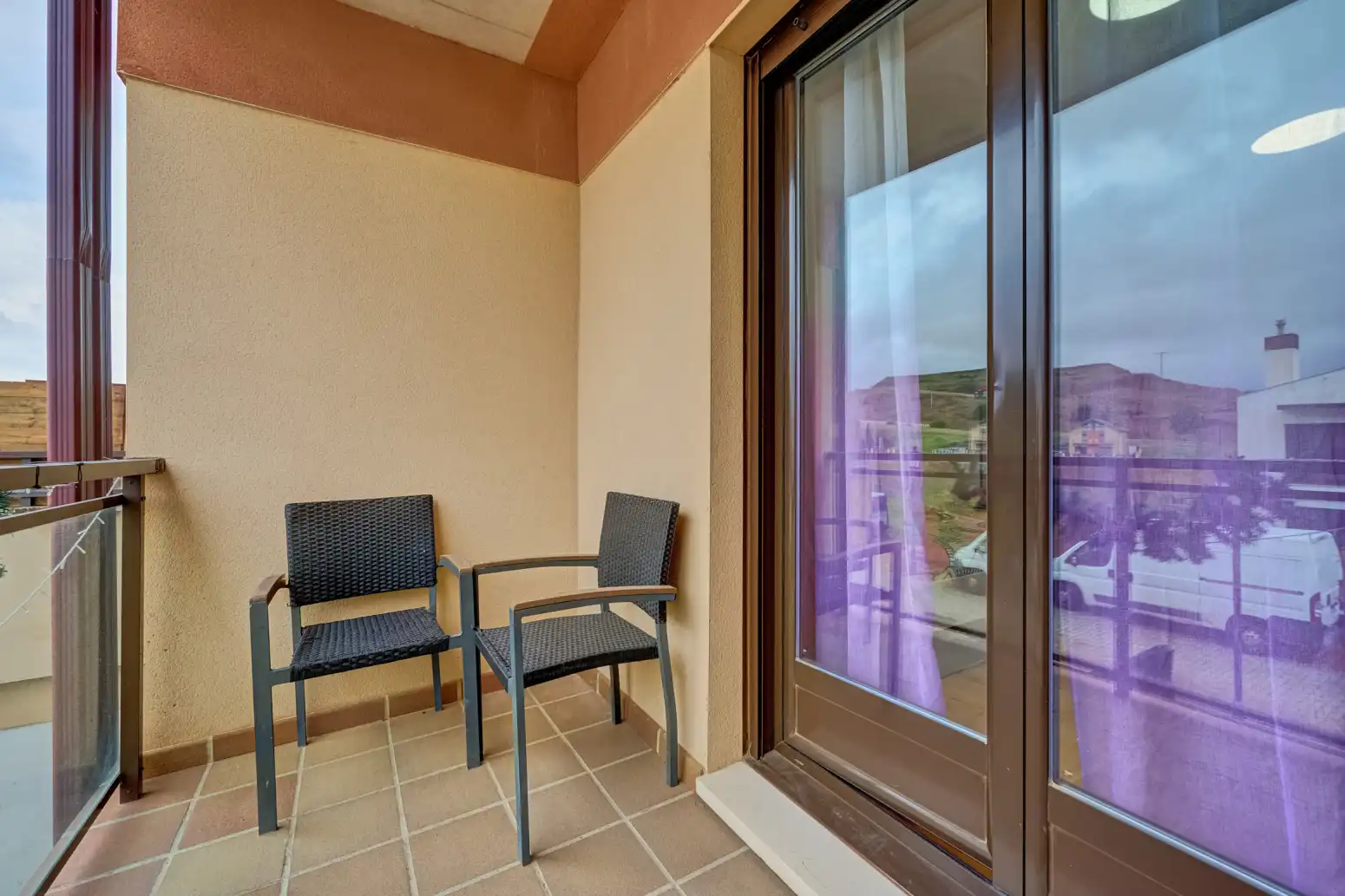 Balcony of Attic for sale in Enériz / Eneritz  with Heating, Private garden and Parquet flooring